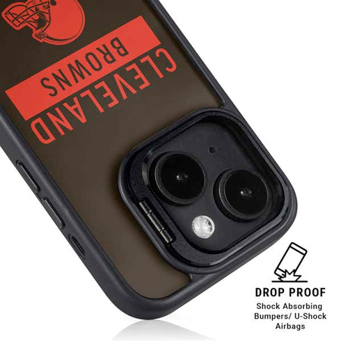 NFL Cleveland Browns Brown Performance Series iPhone 13 Kickstand Case