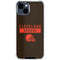NFL Cleveland Browns Brown Performance Series iPhone 15 Clear Case