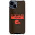 NFL Cleveland Browns Brown Performance Series iPhone 15 Clear Case