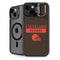 NFL Cleveland Browns Brown Performance Series iPhone 15 Kickstand Case