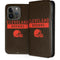 NFL Cleveland Browns Brown Performance Series iPhone 15 Pro Folio Case