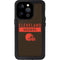 NFL Cleveland Browns Brown Performance Series iPhone 15 Pro Waterproof Case