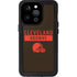 NFL Cleveland Browns Brown Performance Series iPhone 15 Pro Waterproof Case