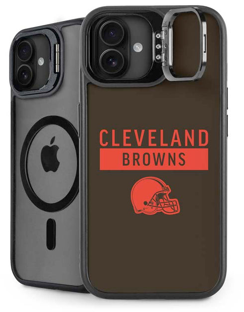 NFL Cleveland Browns Brown Performance Series iPhone 16 Kickstand Case