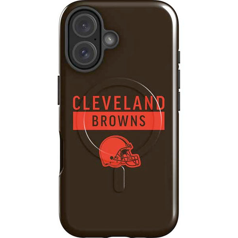 NFL Cleveland Browns Brown Performance Series iPhone 16 Magsafe Impact Case