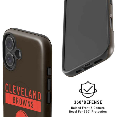 NFL Cleveland Browns Brown Performance Series iPhone 16 Magsafe Impact Case