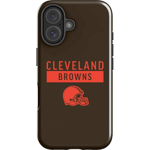 NFL Cleveland Browns Brown Performance Series iPhone 16 Plus Impact Case