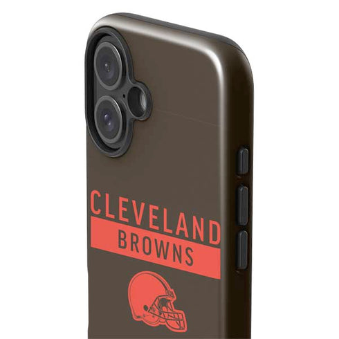 NFL Cleveland Browns Brown Performance Series iPhone 16 Plus Impact Case