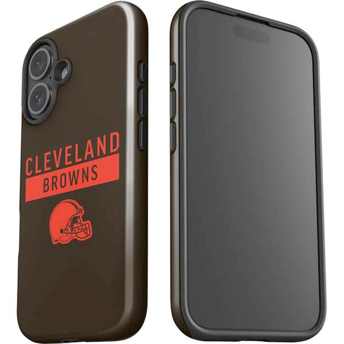 NFL Cleveland Browns Brown Performance Series iPhone 16 Plus Impact Case