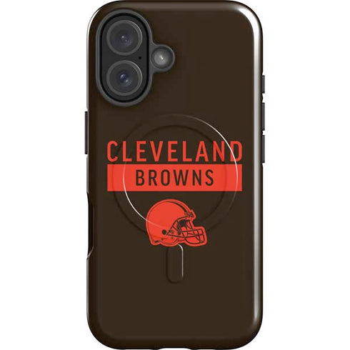 NFL Cleveland Browns Brown Performance Series iPhone 16 Plus Magsafe Impact Case