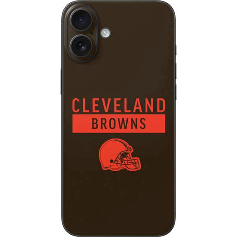 NFL Cleveland Browns Brown Performance Series iPhone 16 Plus Skin
