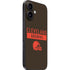 NFL Cleveland Browns Brown Performance Series iPhone 16 Plus Skin
