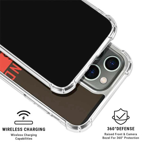 NFL Cleveland Browns Brown Performance Series iPhone 16 Pro Clear Case