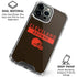 NFL Cleveland Browns Brown Performance Series iPhone 16 Pro Clear Case