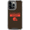 NFL Cleveland Browns Brown Performance Series iPhone 16 Pro Max Clear Case