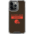 NFL Cleveland Browns Brown Performance Series iPhone 16 Pro Max Clear Case
