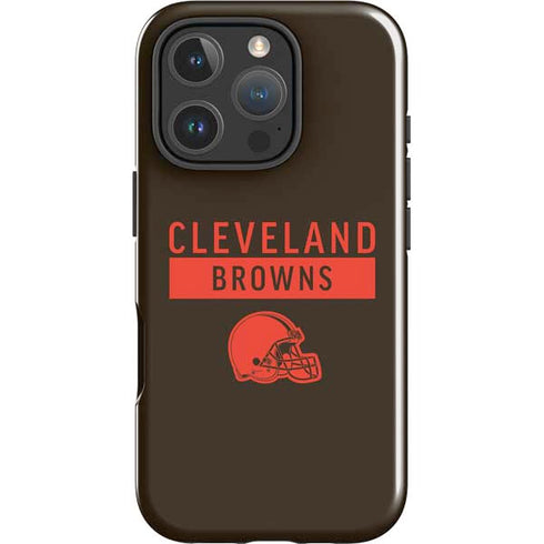 NFL Cleveland Browns Brown Performance Series iPhone 16 Pro Max Impact Case