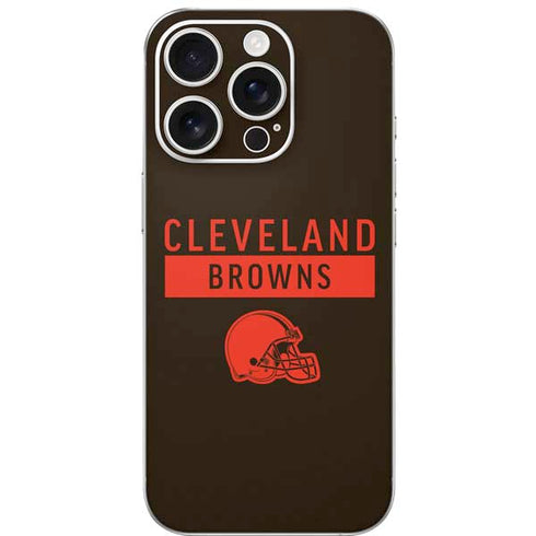 NFL Cleveland Browns Brown Performance Series iPhone 16 Pro Skin