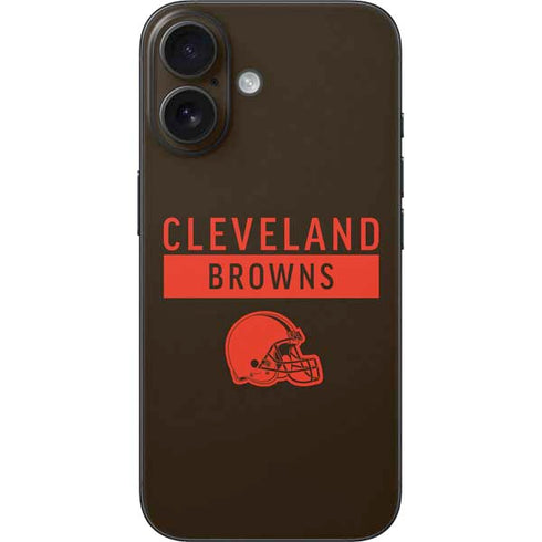 NFL Cleveland Browns Brown Performance Series iPhone 16 Skin