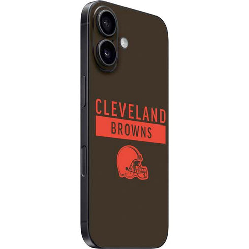 NFL Cleveland Browns Brown Performance Series iPhone 16 Skin