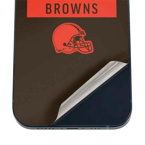 NFL Cleveland Browns Brown Performance Series iPhone 16 Skin