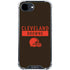 NFL Cleveland Browns Brown Performance Series iPhone 16e Clear Case