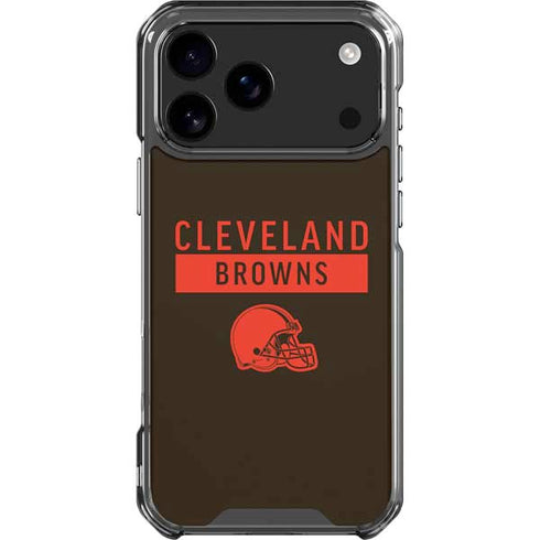 NFL Cleveland Browns Brown Performance Series iPhone 18 Pro Max Clear Case