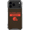 NFL Cleveland Browns Brown Performance Series iPhone 18 Pro Max Clear Case