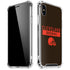 NFL Cleveland Browns Brown Performance Series iPhone X/XS Clear Case