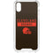 NFL Cleveland Browns Brown Performance Series iPhone XS Clear Case