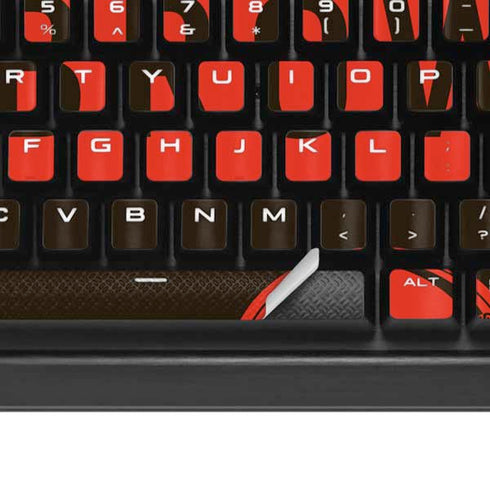 NFL Cleveland Browns Brown Performance Series K95 RGB PLATINUM Mechanical Gaming Keyboard Skin