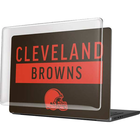 NFL Cleveland Browns Brown Performance Series MacBook Pro 14in (2021-24) Case plus Skin