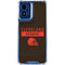 NFL Cleveland Browns Brown Performance Series Moto G 5G (2024) Clear Case