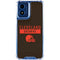 NFL Cleveland Browns Brown Performance Series Moto G Play 4G (2024) Clear Case