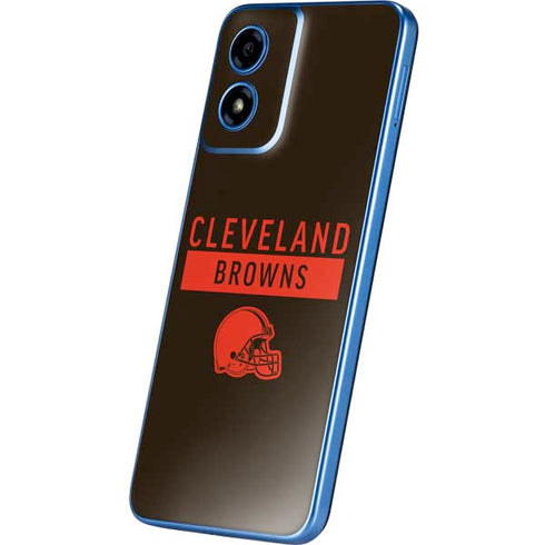 NFL Cleveland Browns Brown Performance Series Moto G Play 4G (2024) Skin