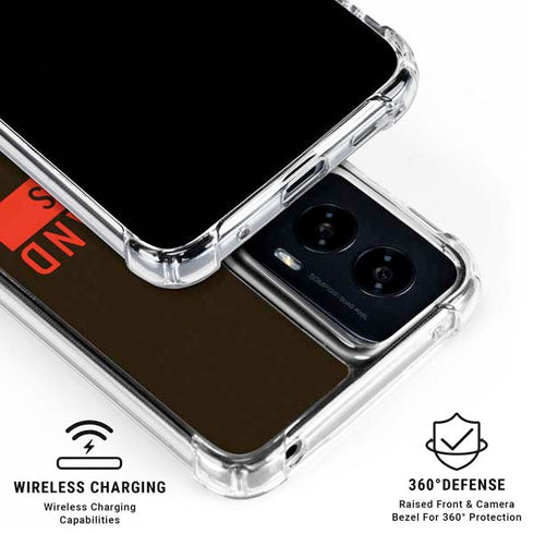NFL Cleveland Browns Brown Performance Series Moto G Power 5G (2024) Clear Case