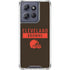 NFL Cleveland Browns Brown Performance Series Moto G Stylus 5G (2025) Clear Case