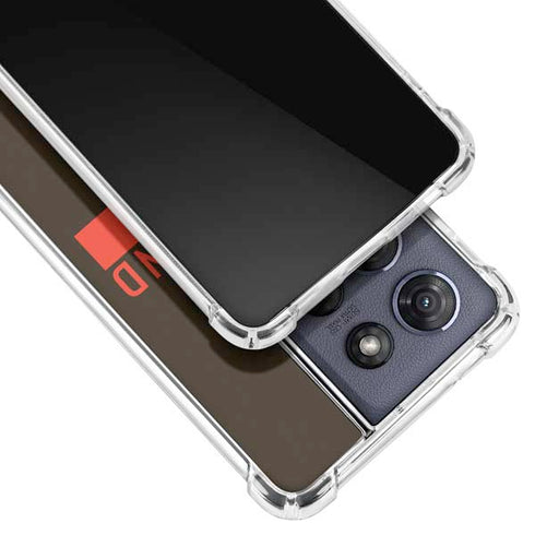 NFL Cleveland Browns Brown Performance Series Moto G Stylus 5G (2025) Clear Case