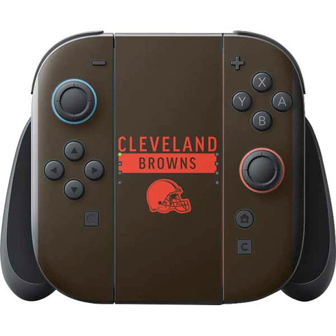 NFL Cleveland Browns Brown Performance Series Nintendo Switch 2 (2025) with Joy-Con Skin