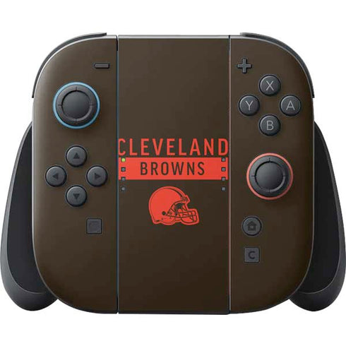 NFL Cleveland Browns Brown Performance Series Nintendo Switch 2 (2025) Joy-Con Controller Skin