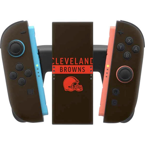 NFL Cleveland Browns Brown Performance Series Nintendo Switch 2 (2025) Joy-Con Controller Skin