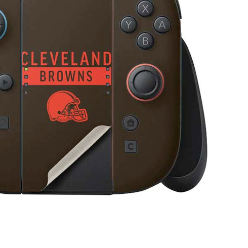 NFL Cleveland Browns Brown Performance Series Nintendo Switch 2 (2025) Joy-Con Controller Skin