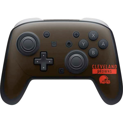 NFL Cleveland Browns Brown Performance Series Nintendo Switch 2 (2025) Pro Controller Skin