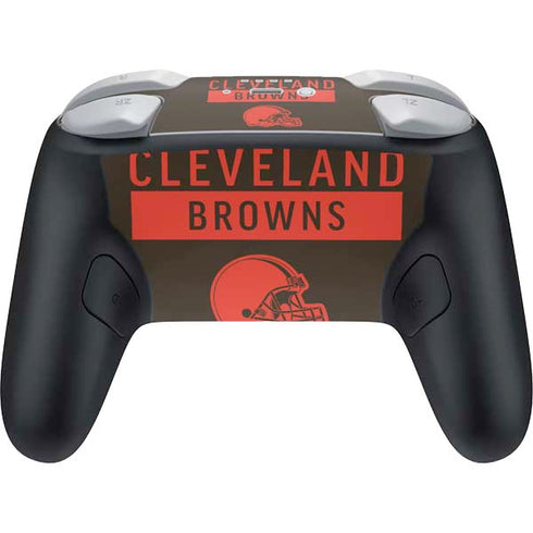 NFL Cleveland Browns Brown Performance Series Nintendo Switch 2 (2025) Pro Controller Skin