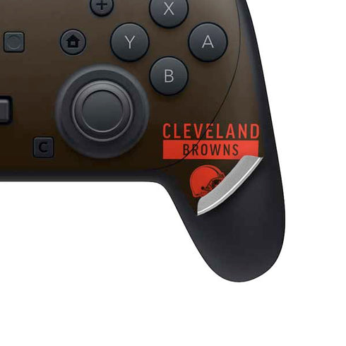 NFL Cleveland Browns Brown Performance Series Nintendo Switch 2 (2025) Pro Controller Skin