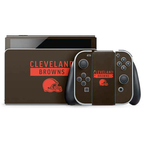 NFL Cleveland Browns Brown Performance Series Nintendo Skins