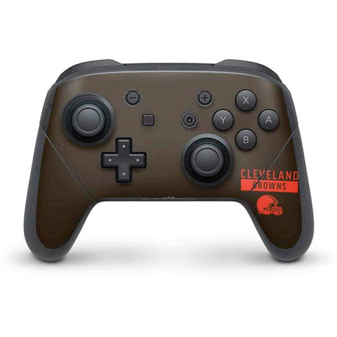 NFL Cleveland Browns Brown Performance Series Nintendo Skins