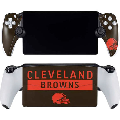 NFL Cleveland Browns Brown Performance Series PlayStation Portal Remote Player Skin