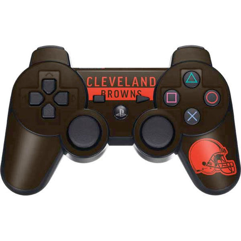 NFL Cleveland Browns Brown Performance Series PS3 Dual Shock wireless controller Skin