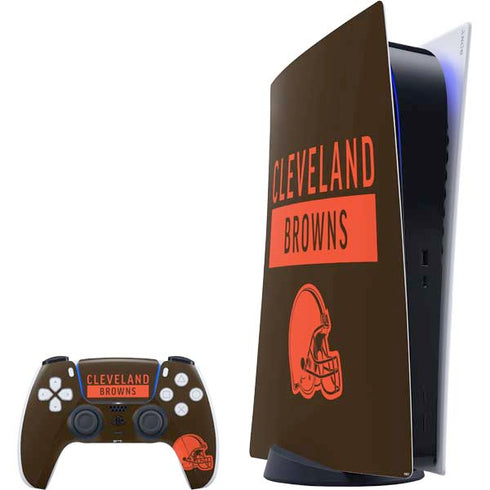 NFL Cleveland Browns Brown Performance Series PlayStation PS5 Skins
